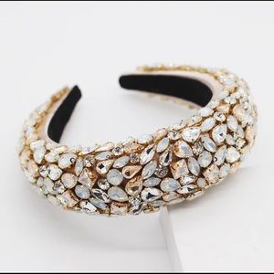 Multi crystal rhinestone headband